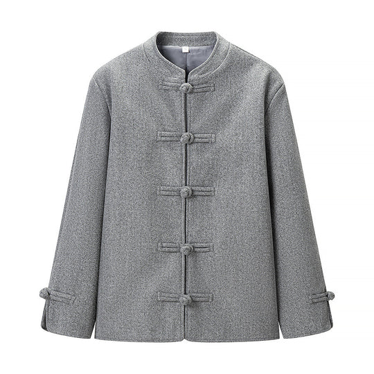 Damen Kurzer Wollmantel mit Knebelverschlüssen und Oversized-Schnitt Shop Nory