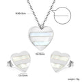 Damen Schmuckset mit Herz-Anhänger und passenden Ohrsteckern Shop Nory