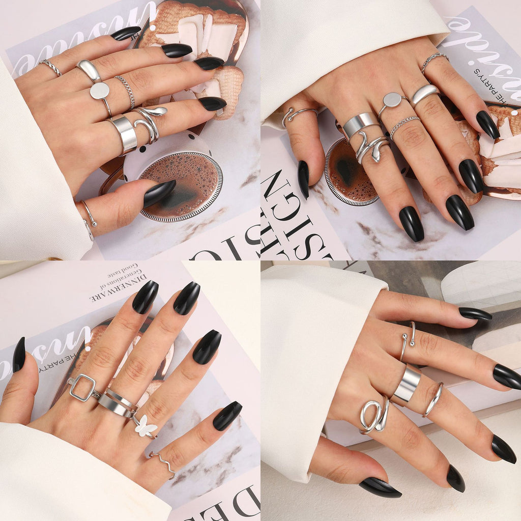 Damen Ring-Set mit filigranen Mustern und unterschiedlichen Designs Shop Nory