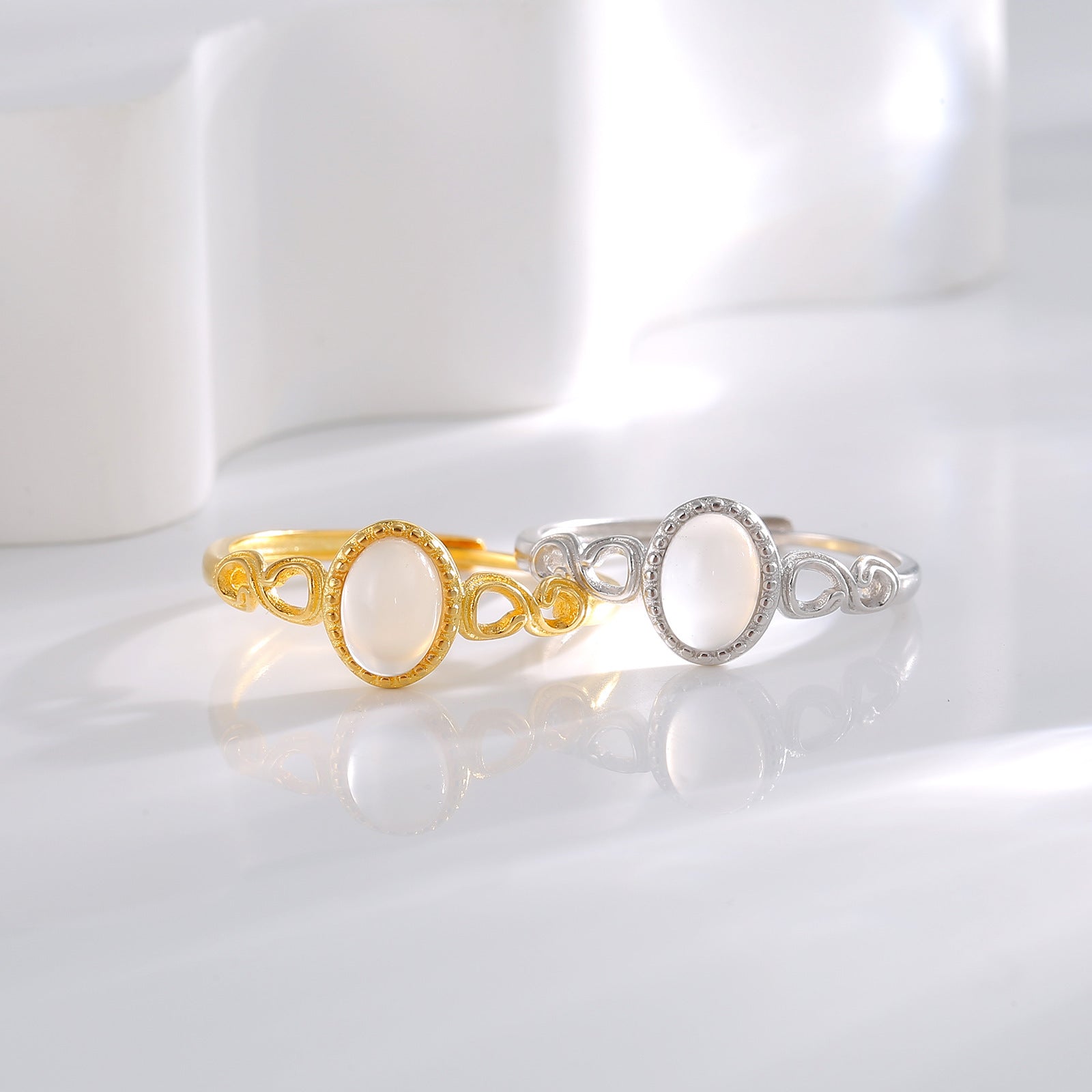 Damen Ring mit feiner Perlenverzierung und eleganten Details Shop Nory
