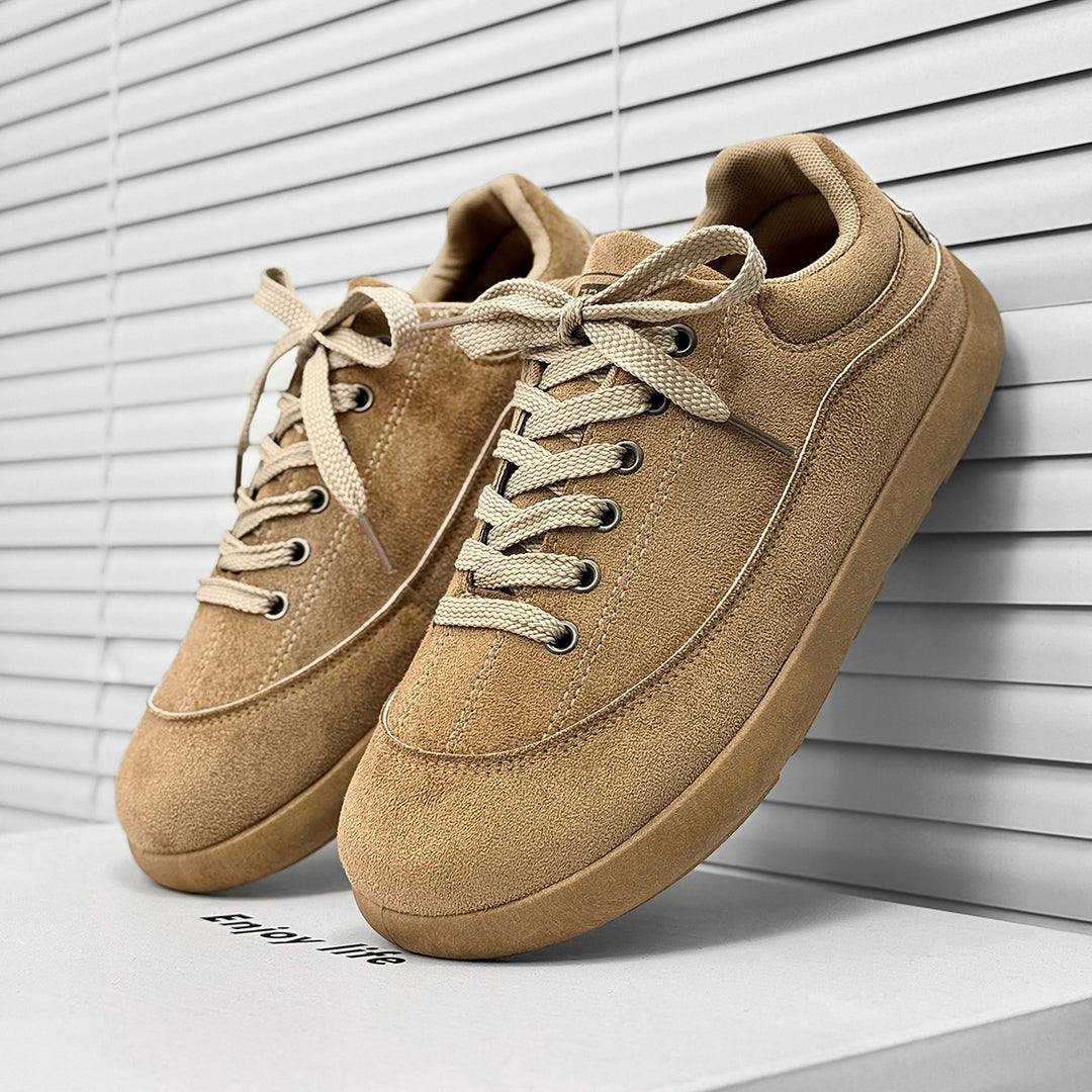 Herren Wildleder Low-Top Freizeit-Sneaker mit gepolstertem Kragen Shop Nory