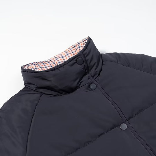 Damen Wattierte Steppjacke mit Stehkragen, Raglanärmeln und verstellbarem Saum Shop Nory