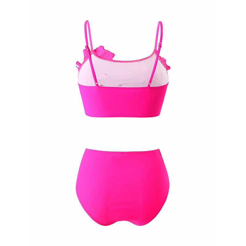 Damen Bikini-Set mit Blumenapplikationen
