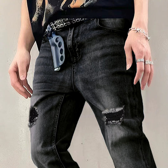 Herren Flared Jeans mit Reißverschluss Shop Nory