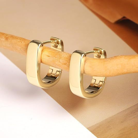 Damen Ohrringe mit modernem, geschwungenem Design Shop Nory