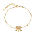 Damen zartes Armband mit funkelndem Edelstein und filigranen Details Shop Nory