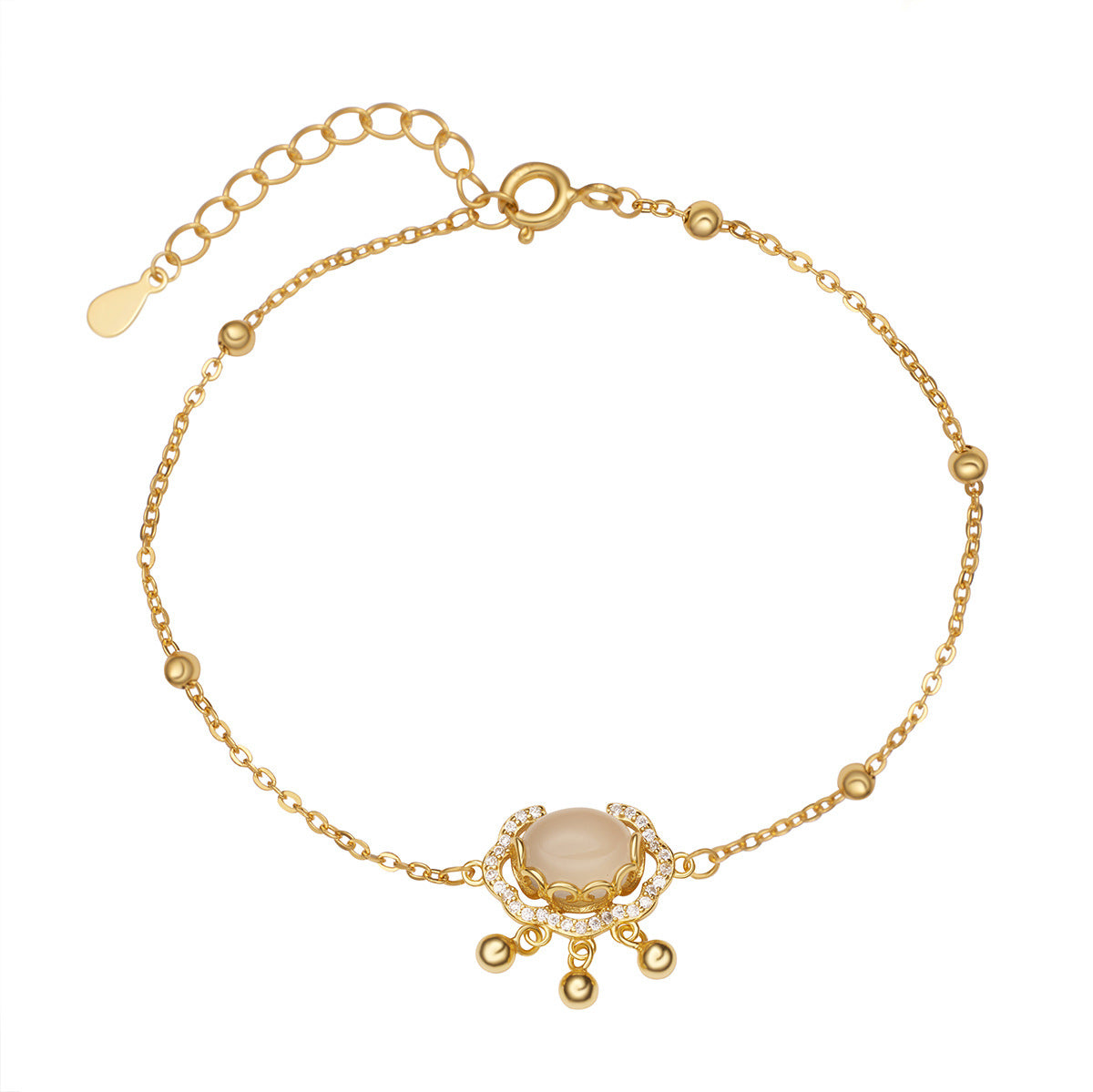 Damen zartes Armband mit funkelndem Edelstein und filigranen Details Shop Nory