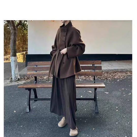 Damen Modische Oversized-Wolljacke Shop Nory