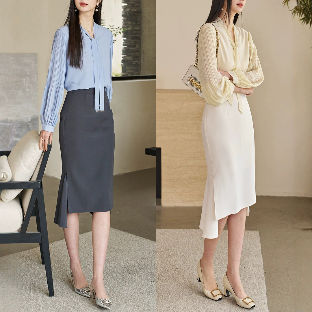 Damen Eleganter, schwingender Faltenrock Shop Nory
