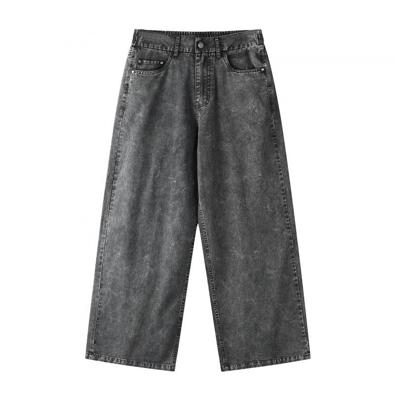Damen Weite Cropped-Jeanshose Shop Nory