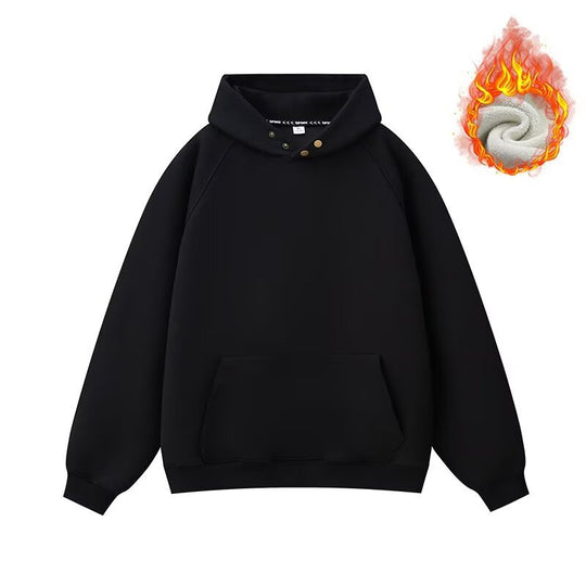 Unisex Gefütterter Oversized Kapuzenpullover mit Kängurutasche Shop Nory