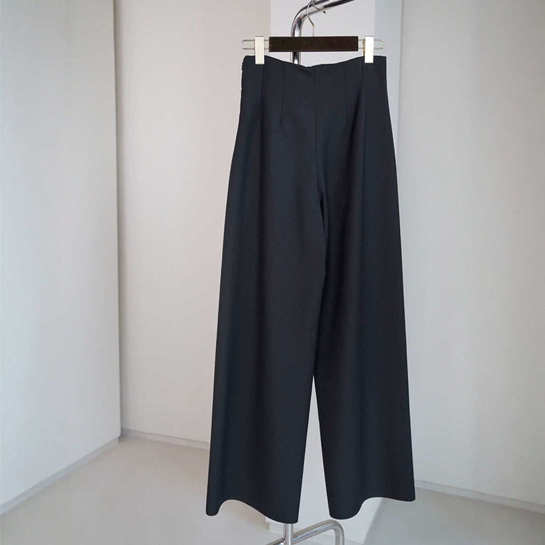 Damen Elegante und weite Stoffhose Shop Nory