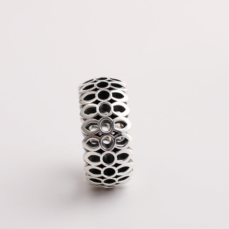 Damen Modischer Ring mit kunstvollem Lochdesign Shop Nory