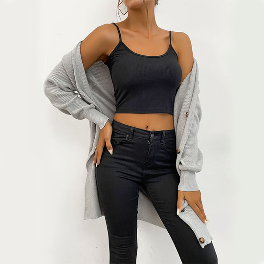 Damen Oversize Longcardigan aus weichem Feinstrick mit tiefem V‑Ausschnitt und Knopfleiste Shop Nory