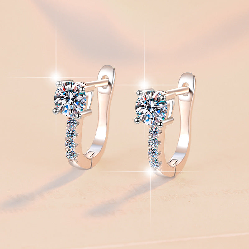 Damen Ohrstecker mit funkelnden Kristallen und zeitgemäßem Design Shop Nory