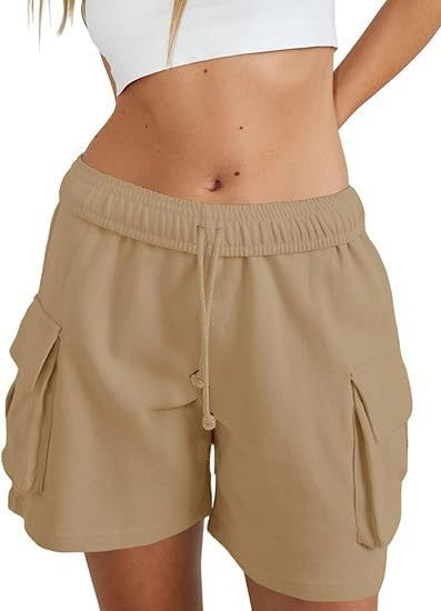 Damen lässige Freizeithose mit komfortablem Gummibund und praktischen Seitentaschen