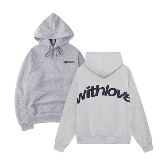 Unisex nan oversized Kapuzenpullover mit großflächigem Rückenprint, Kängurutasche und gerippten Bündchen Shop Nory