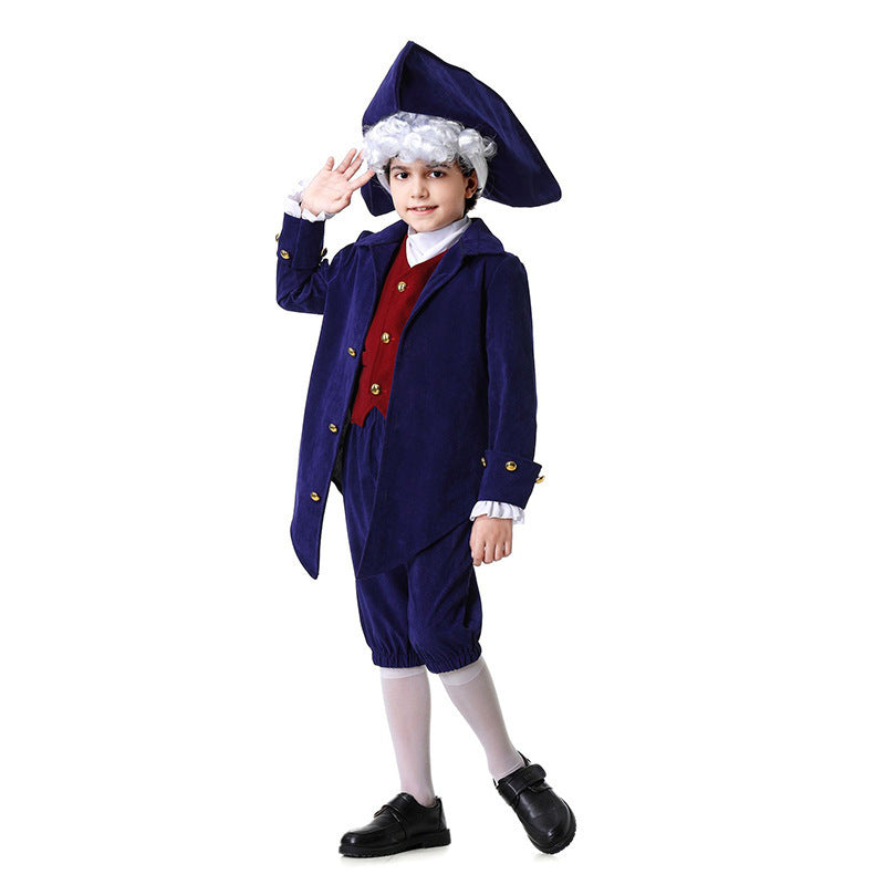Jungen historisches Kostüm mit eleganter Weste und Gehrock Shop Nory