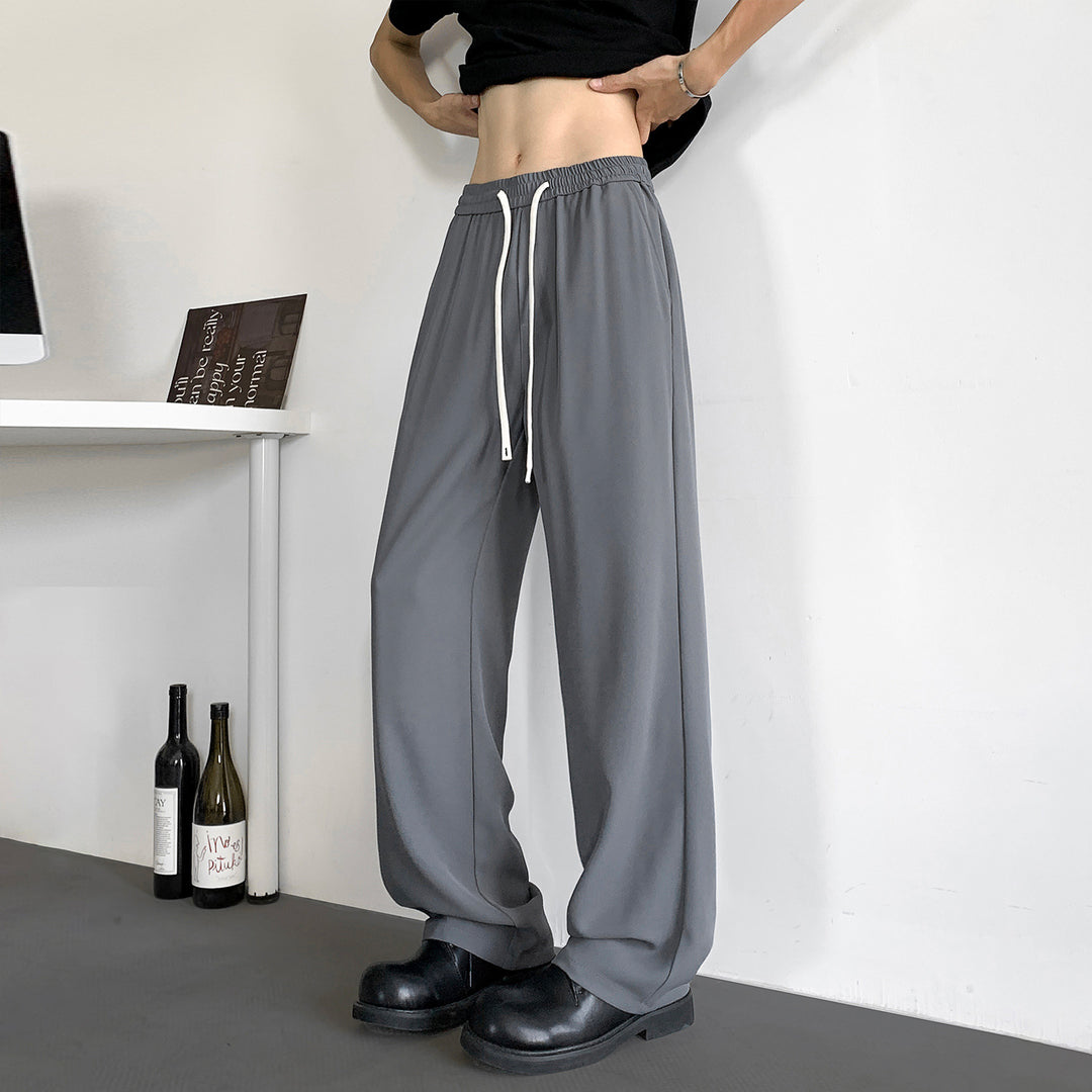 Herren Weite Relaxed-Fit Loungehose mit elastischem Bund und Tunnelzug Shop Nory