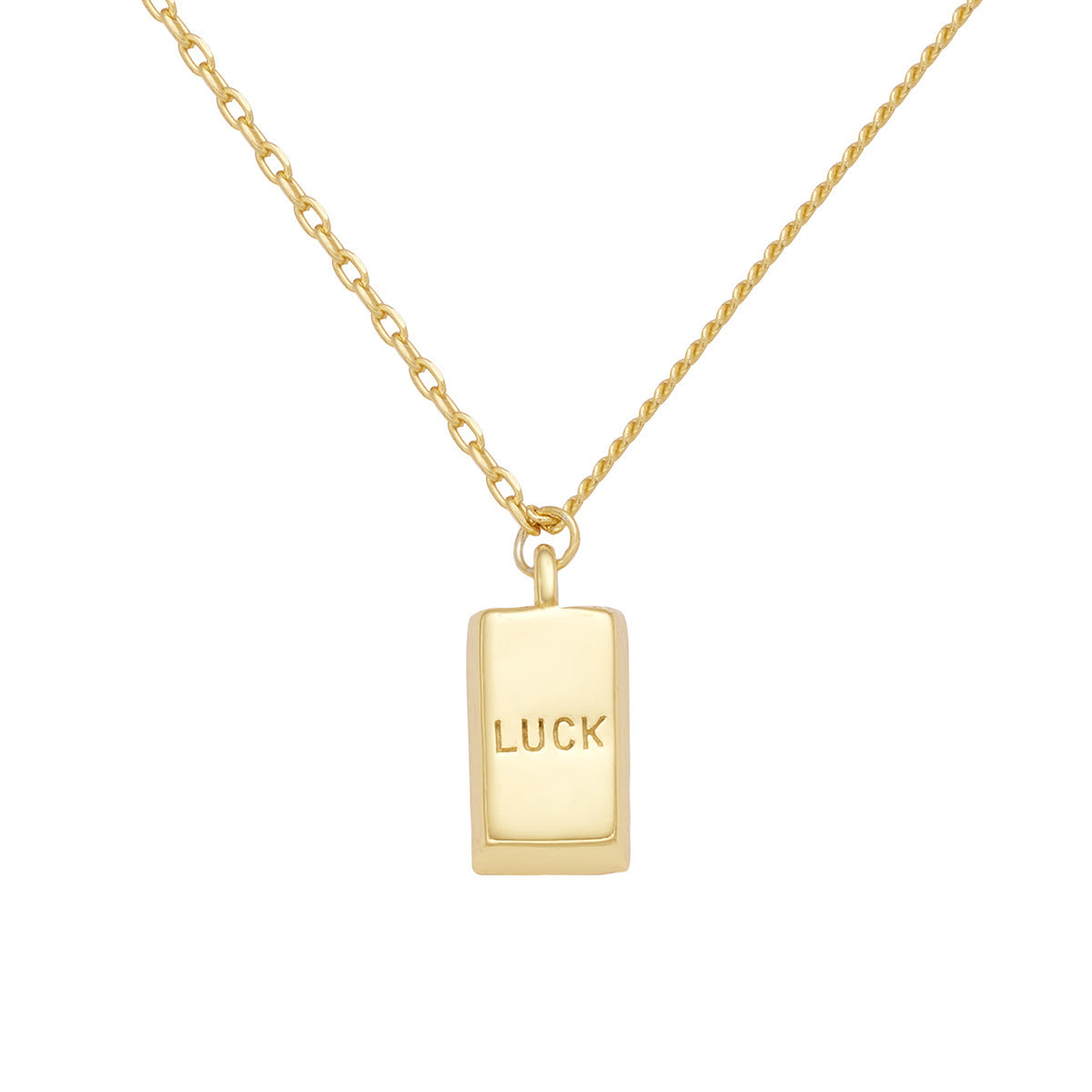 Damen Halskette mit charmantem Glücksanhänger und eleganter Gliederkette Shop Nory