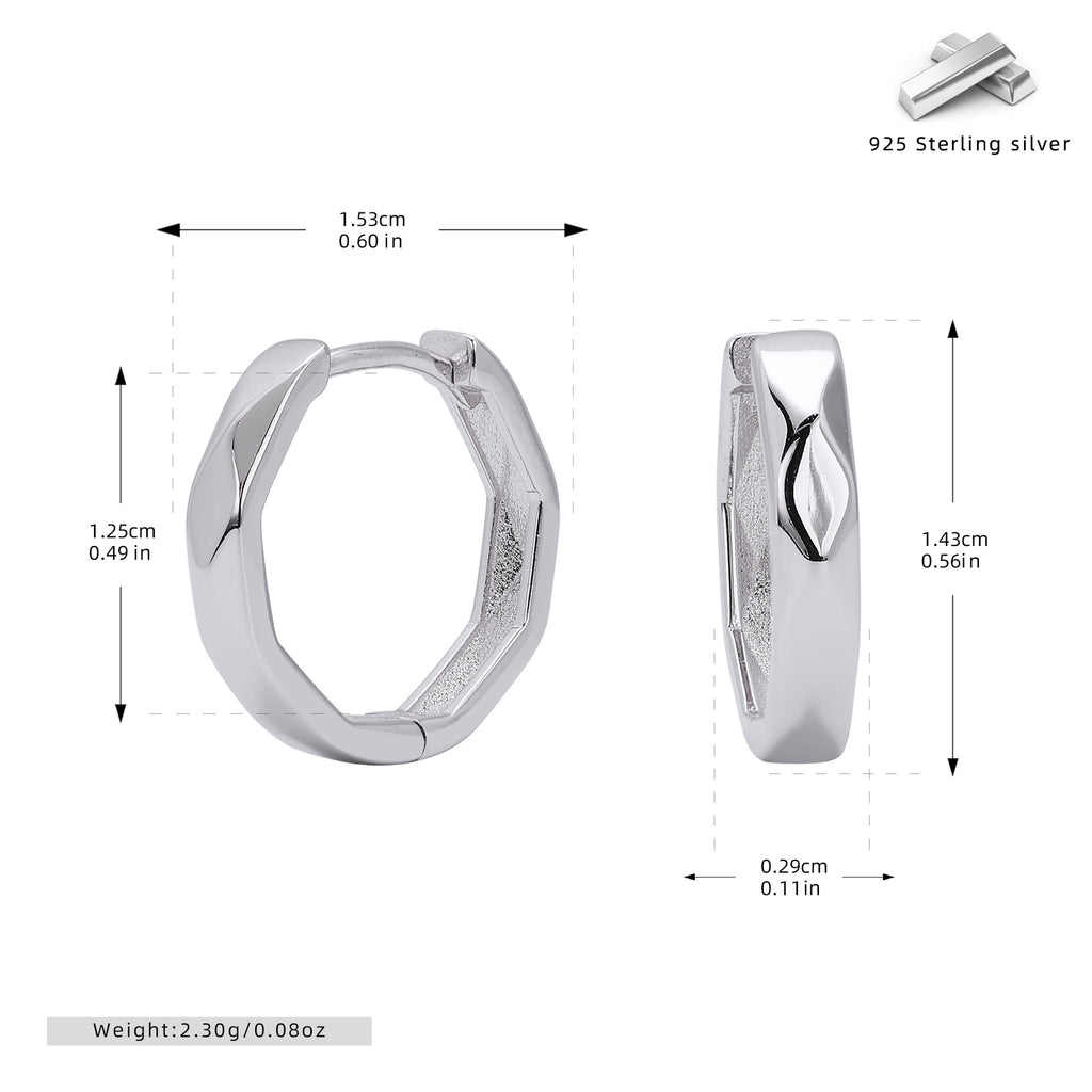 Damen geometrische Creolen mit modernem Design Shop Nory
