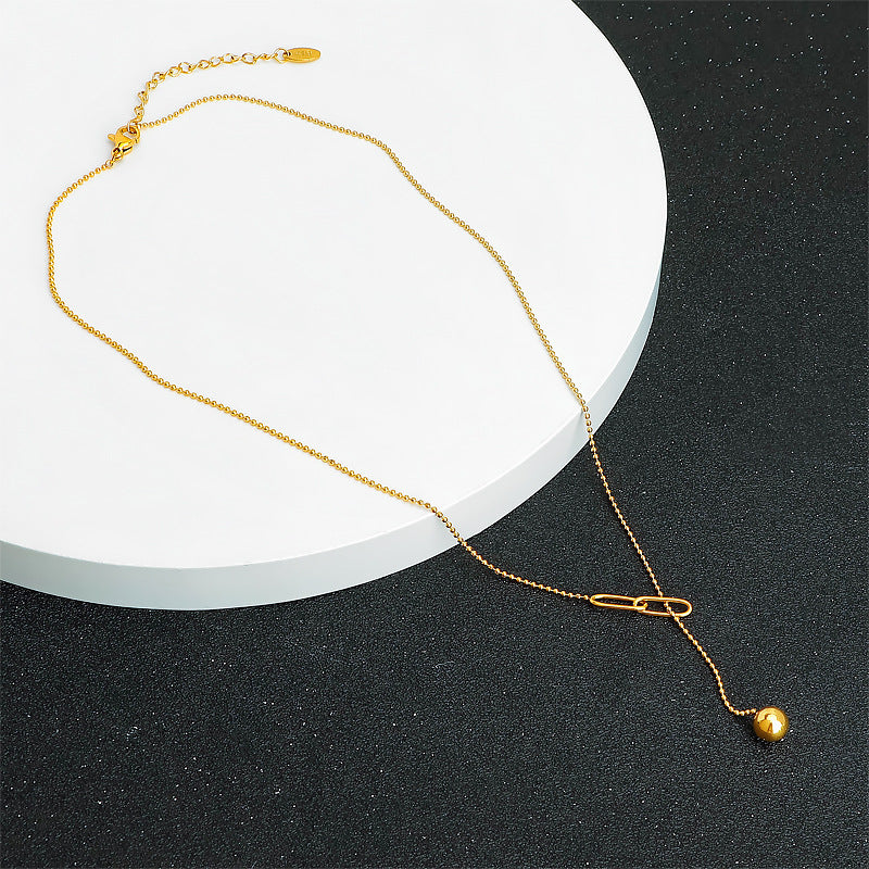 Damen edle Halskette mit schimmerndem Anhänger und modernem Design Shop Nory