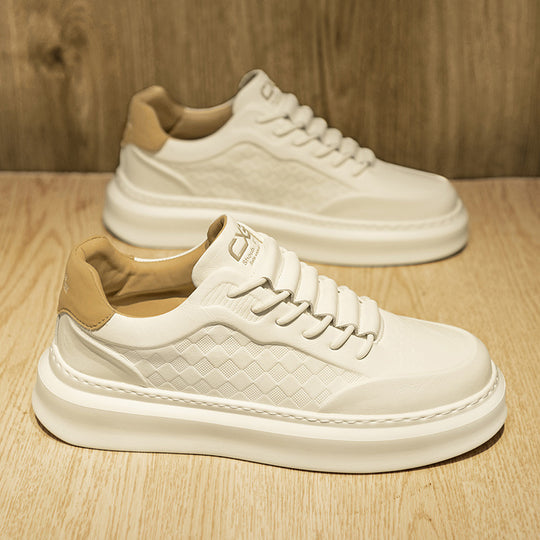 Herren Voluminöse Low-Top Plateau-Sneaker mit geprägter Wabenstruktur Shopy Nory