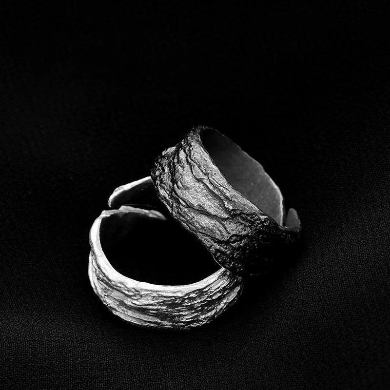 Damenring mit strukturiertem Design aus hochwertigem Metall Shop Nory