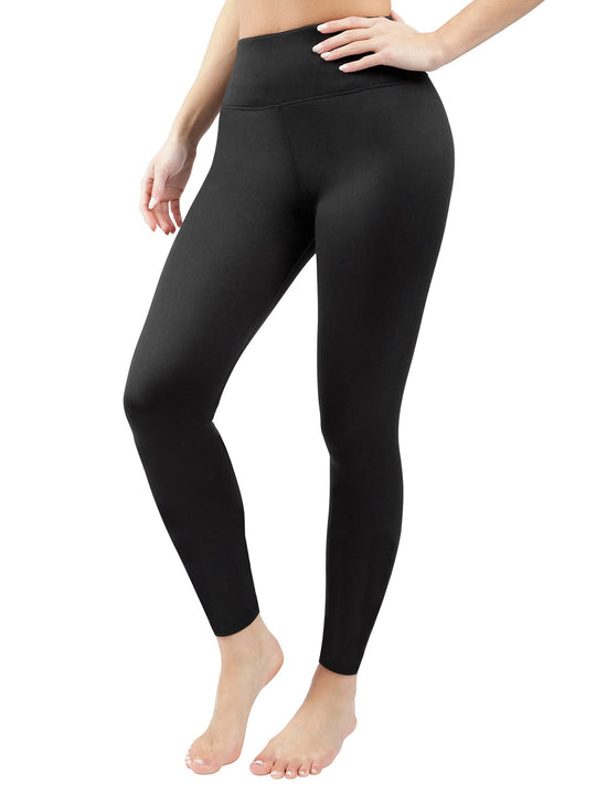 Damen Figurformende High‑Waist Leggings aus meliertem Power‑Stretch mit breitem Komfortbund Shopy Nory