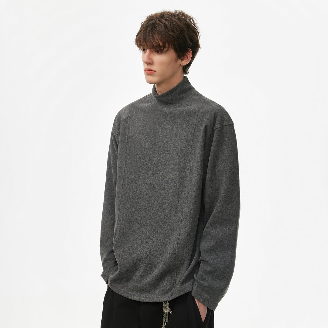 Herren Oversize Rollkragenpullover aus weichem Baumwoll‑Mix mit Raglanärmeln Shop Nory