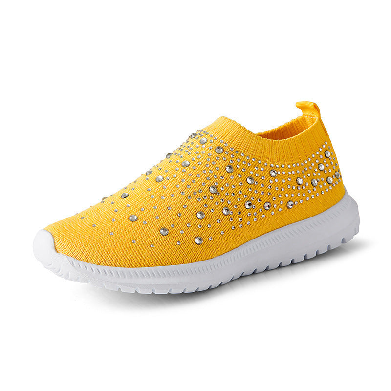 Damen Elastischer Sock-Sneaker mit Strass‑Nieten, atmungsaktivem Strickschaft und dämpfender Komfortsohle Shop Nory