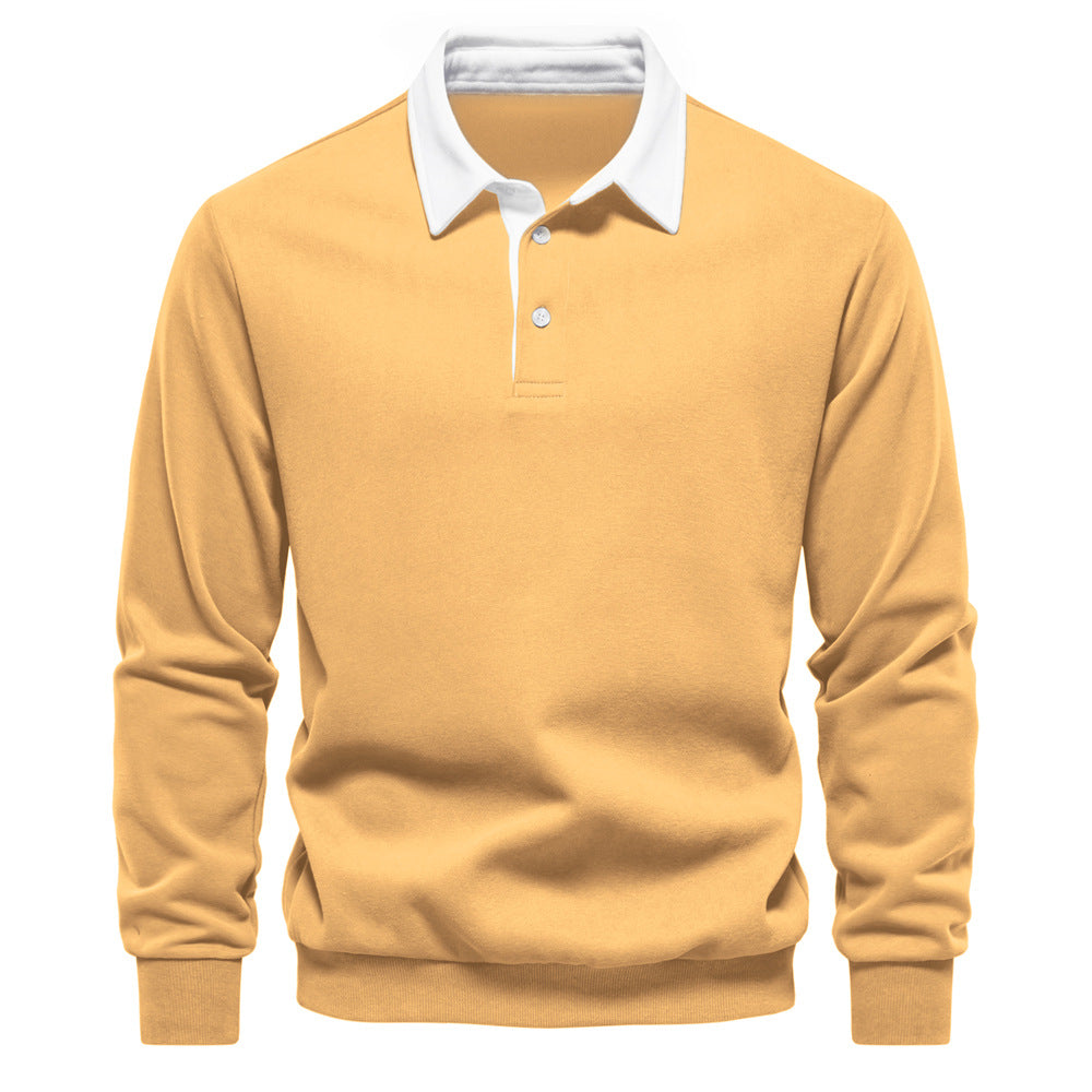 Herren Poloshirt mit kontrastierendem Kragen
