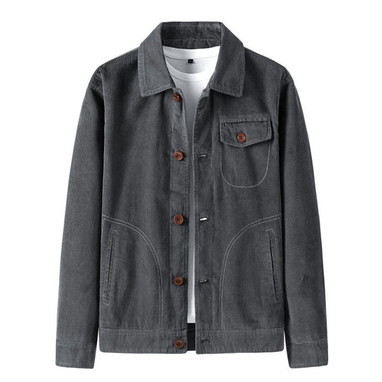 Herren Kordjacke im Worker-Stil mit gesteppter Innenfütterung Shop Nory