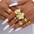 Damen modisches Ring-Set mit floralen und maritimen Designs Shop Nory