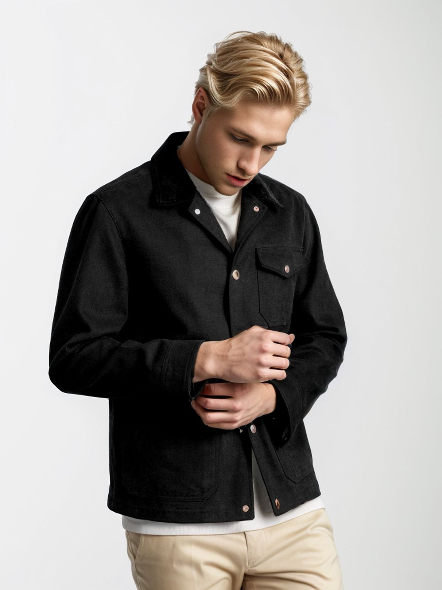 Herren trendige Jeansjacke