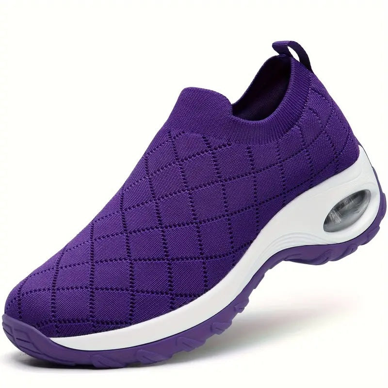 Damen Slip-On Strick-Sneaker mit Luftkissen und dämpfender Plateausohle Shop Nory