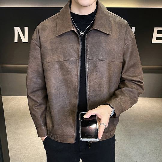 Herren Modische Jacke im Lederlook Shop Nory