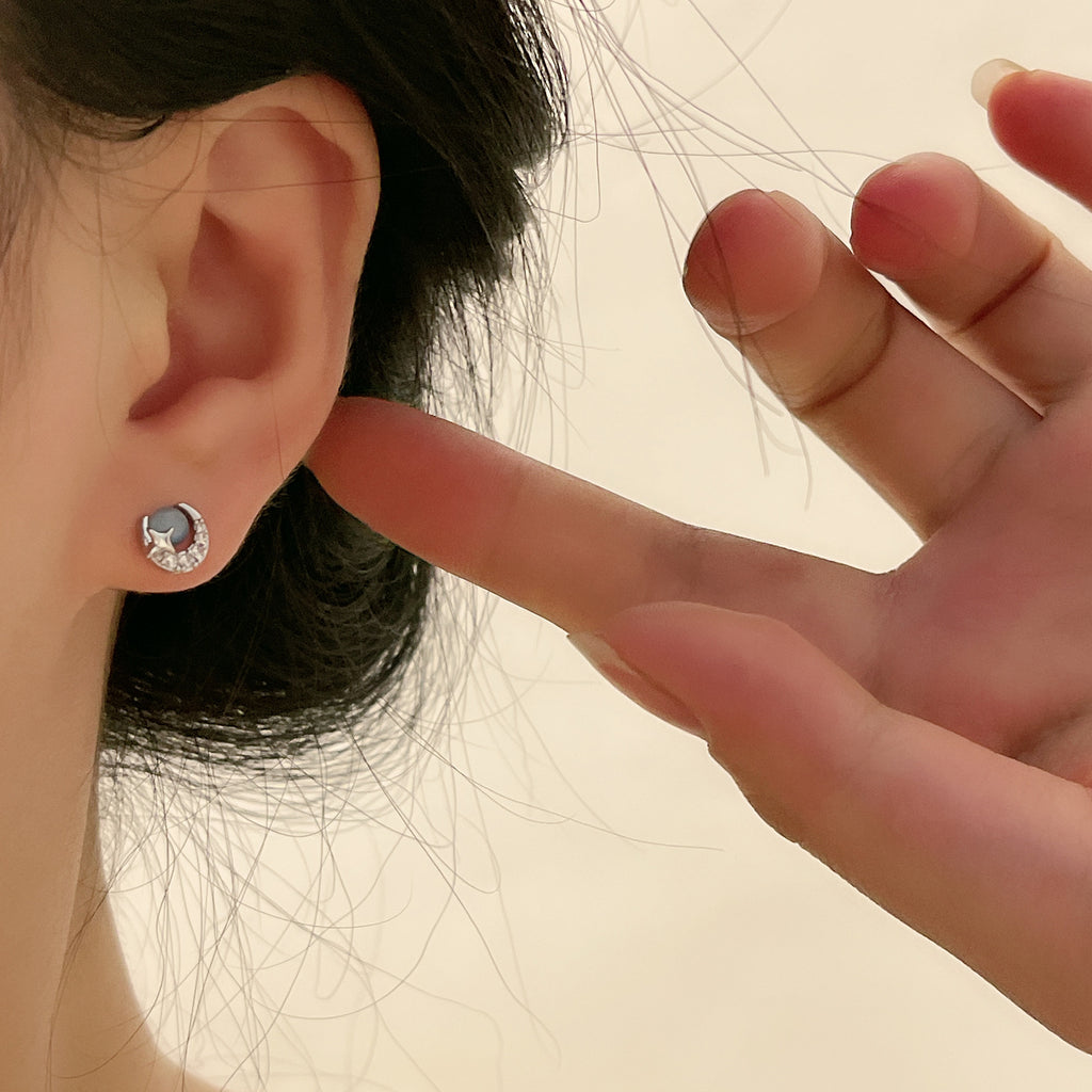 Damen Ohrringe mit einzigartigem Sternendesign und elegantem Zirkonbesatz Shop Nory