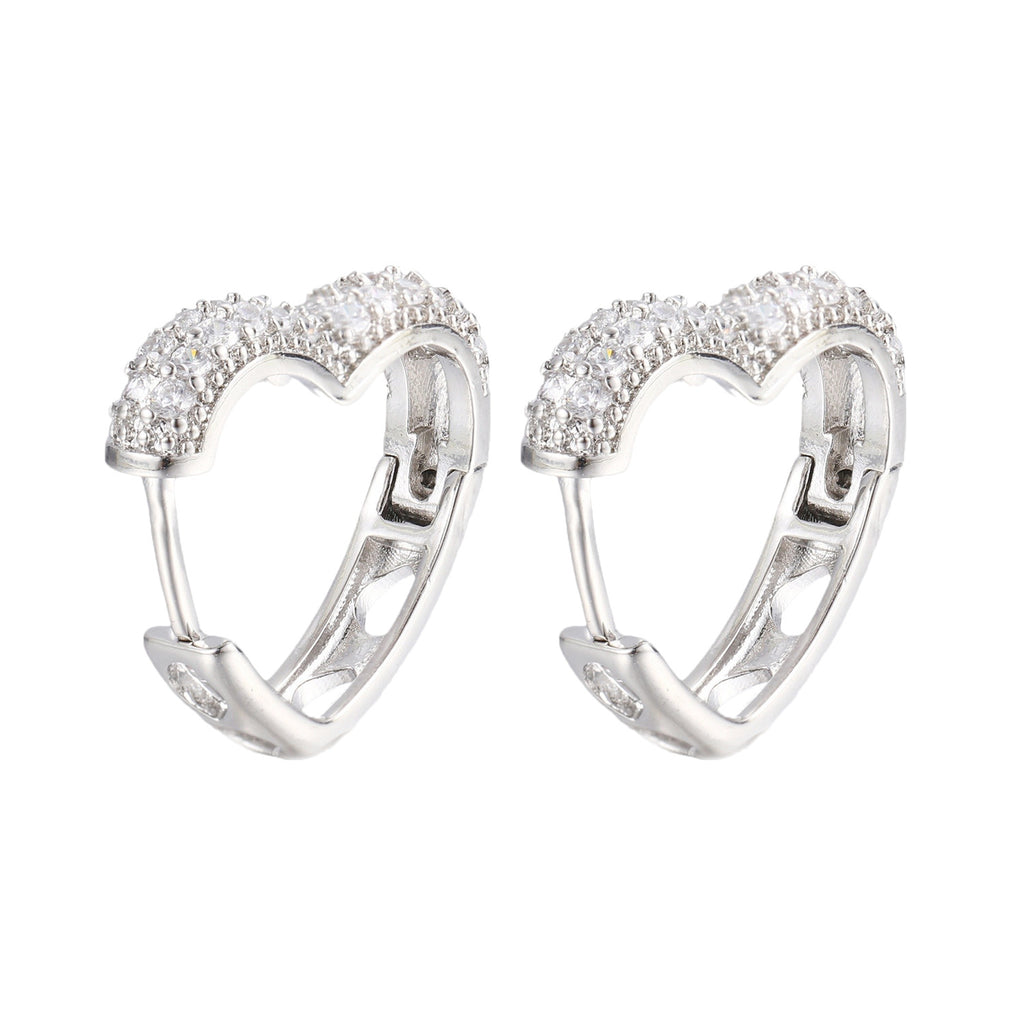 Damen Ohrringe mit funkelnden Zirkonia Shop Nory