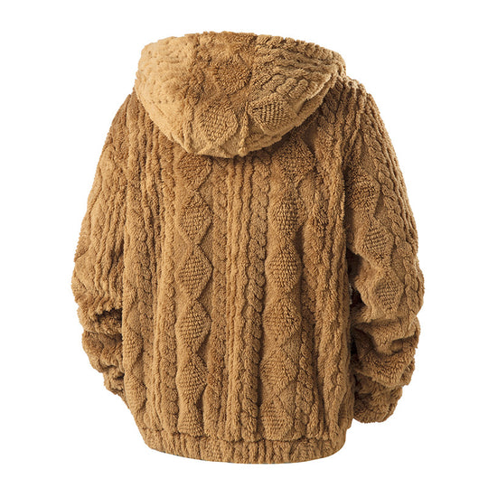 Herren Fleece Jacke mit Kapuze Shop Nory