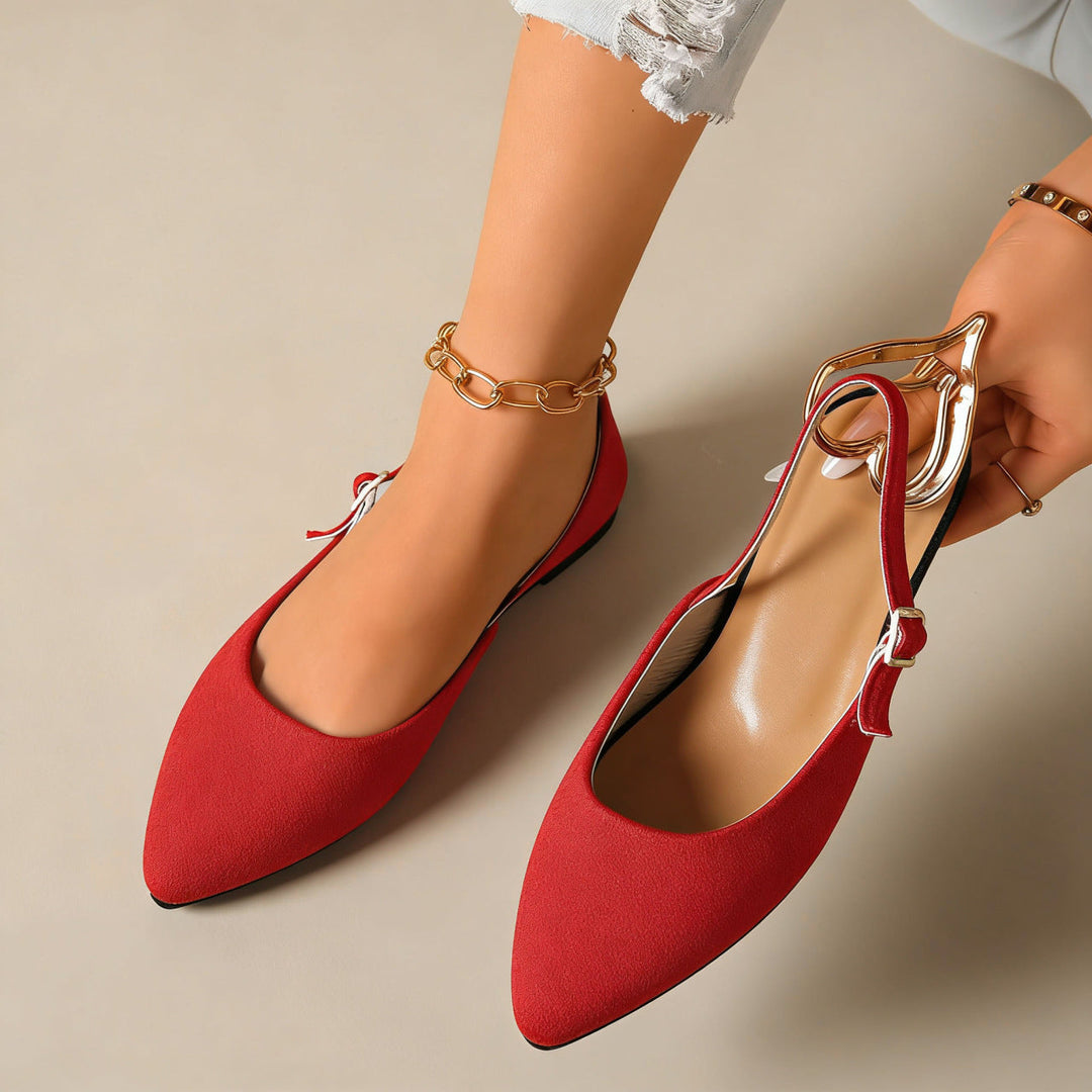 Damen Elegante Slingback-Pumps mit modischem Ketten-Detail