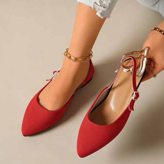 Damen Elegante Slingback-Pumps mit modischem Ketten-Detail