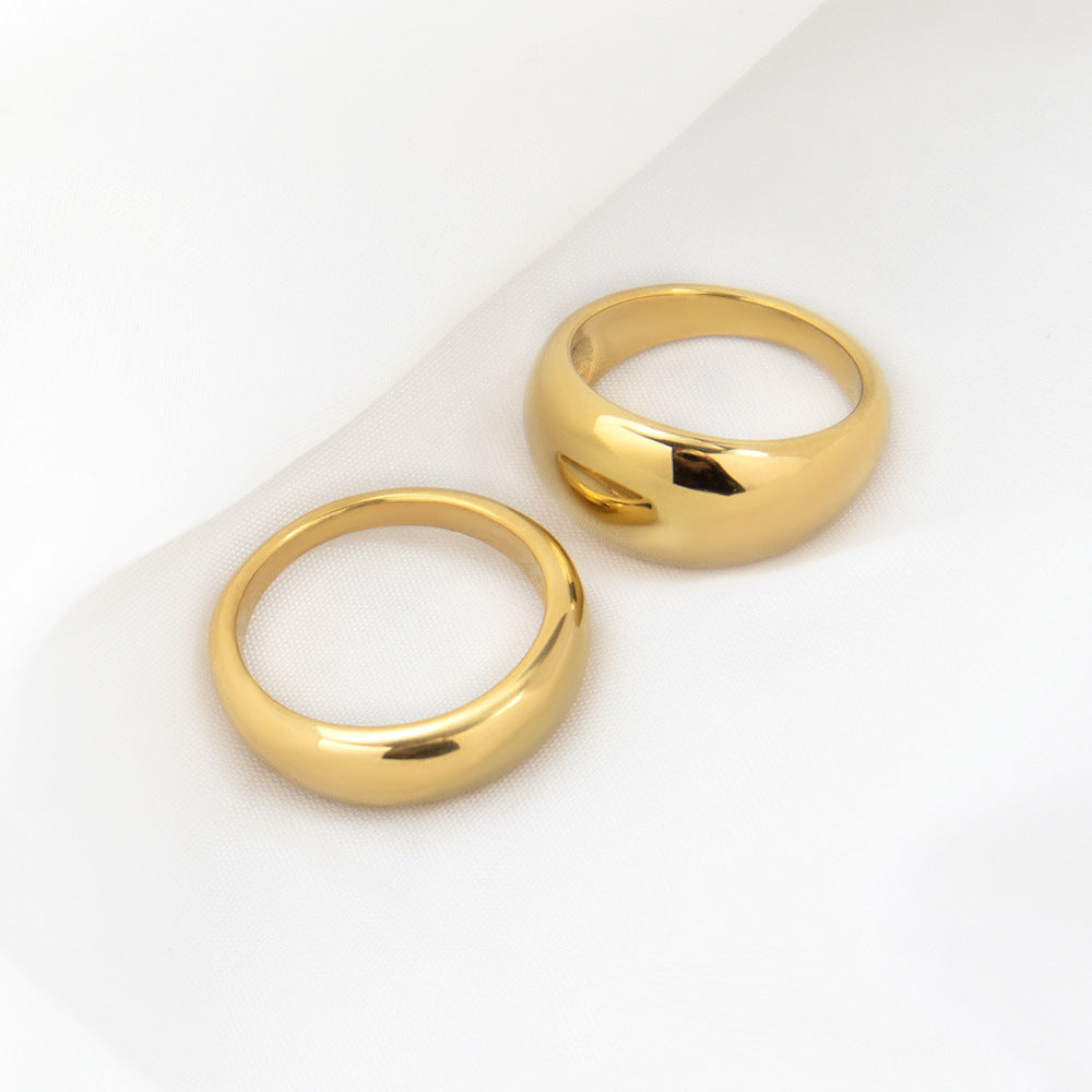 Damen Eleganter und zeitloser goldener Ring Shop Nory