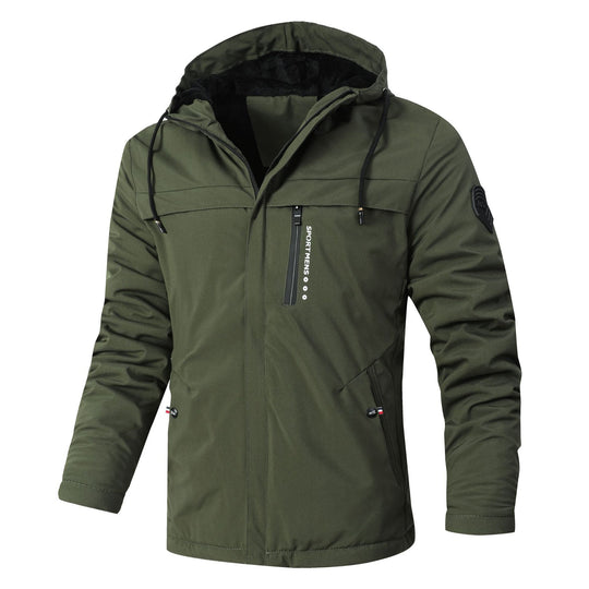 Herren Urbaner Softshell-Parka mit Teddyfleece-Innenfutter, verdecktem Reißverschluss und Brusttasche Shop Nory