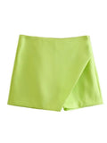 Damen modische Wickel-Shorts aus hochwertigem, elastischem Material