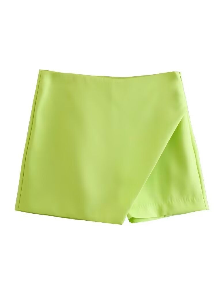 Damen modische Wickel-Shorts aus hochwertigem, elastischem Material