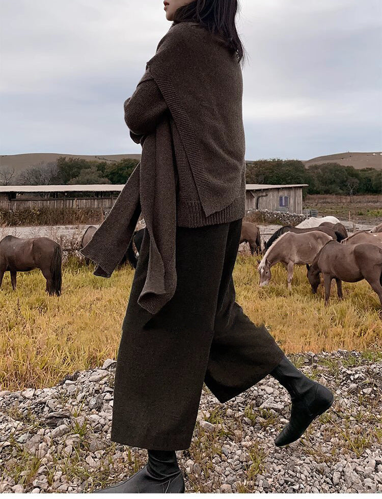 Damen Lässige, weite Strickjacke Shop Nory