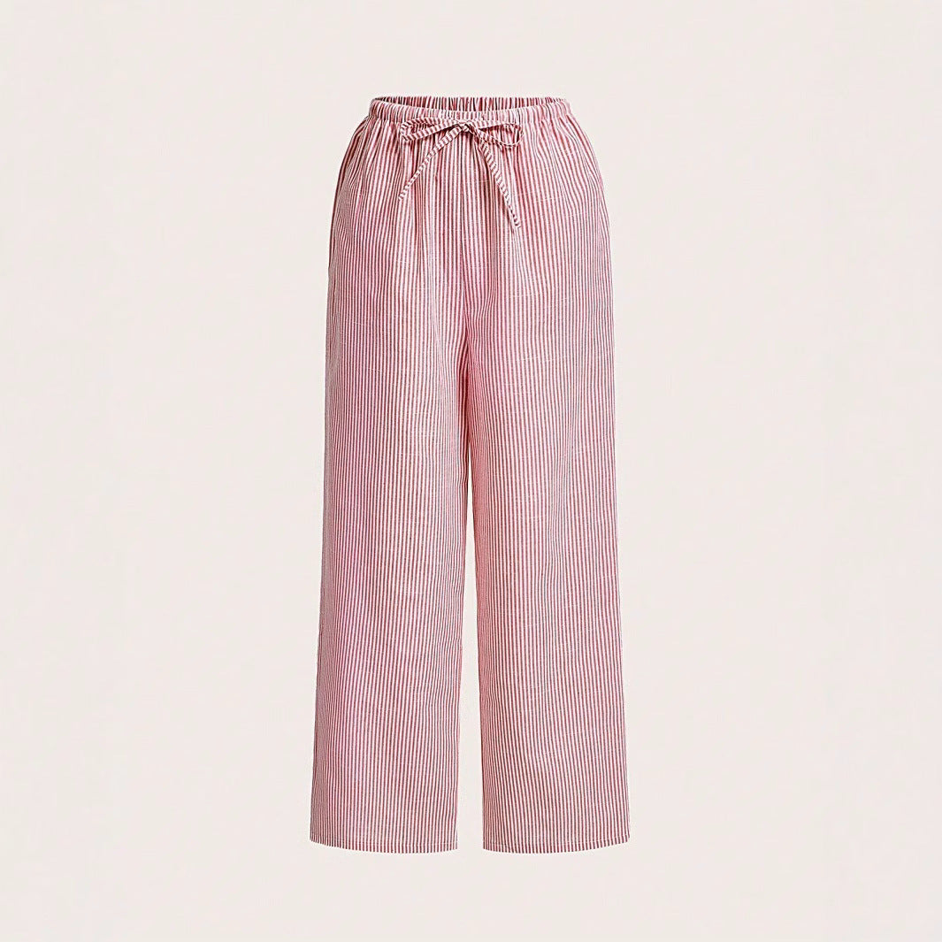 Damen Luftige Palazzo-Hose mit gemustertem Design