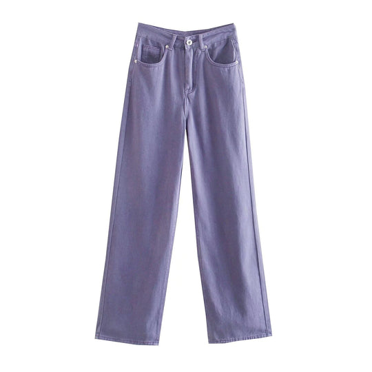 Damen Hochtaillierte weit geschnittene Jeans mit weitem Bein, hoher Taille und rohem Saum Shop Nory