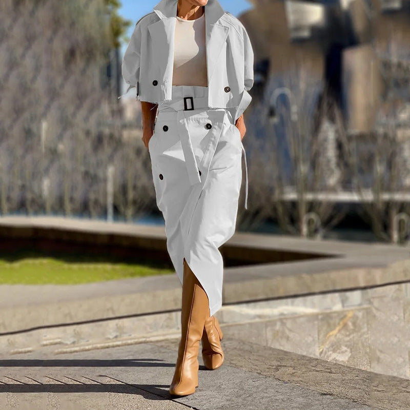 Damen modische Jacke und Rock Set